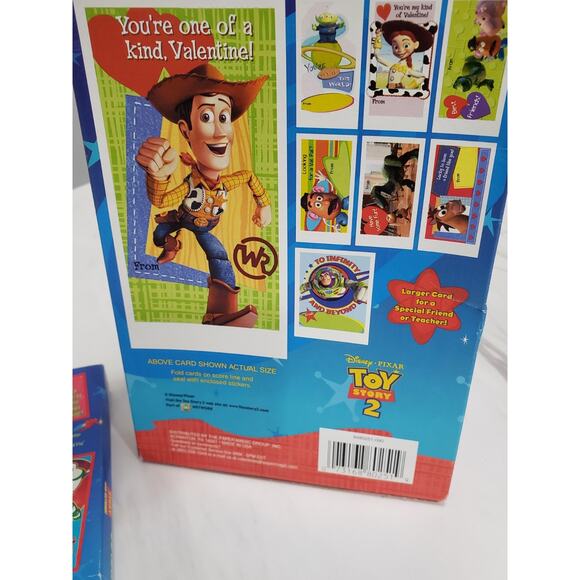 Vintage Disney Pixar Toy Story 1 & Toy Story 2 Valentines Classroom Cards lot 2 - Picture 9 of 11
